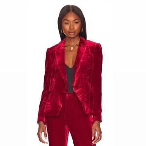 L'AGENCE Kenzie Velvet Blazer